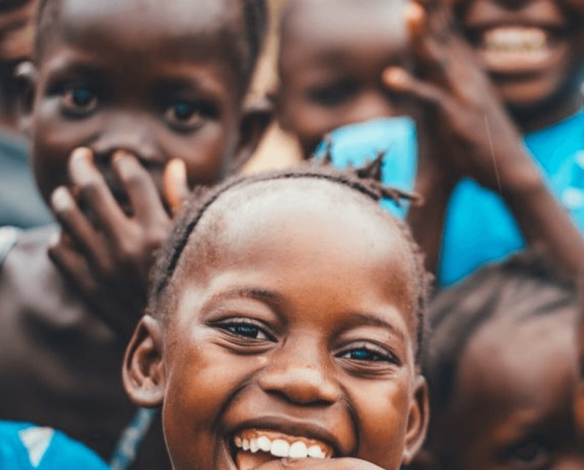 Community smiling children